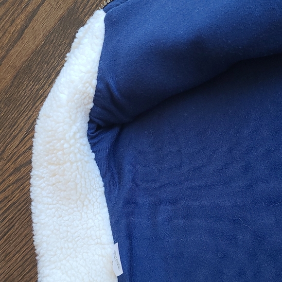 Carter's lined off white/navy fleece jacket, size 8 - Picture 11 of 11